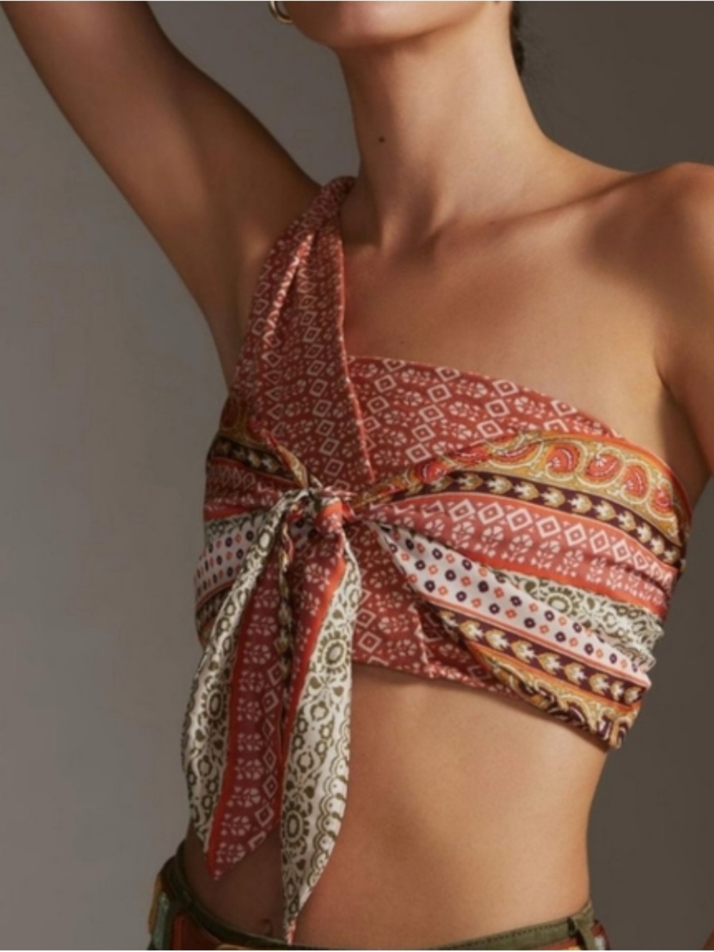 Anthropologie Bandeau Tie Top - Picture 2 of 7